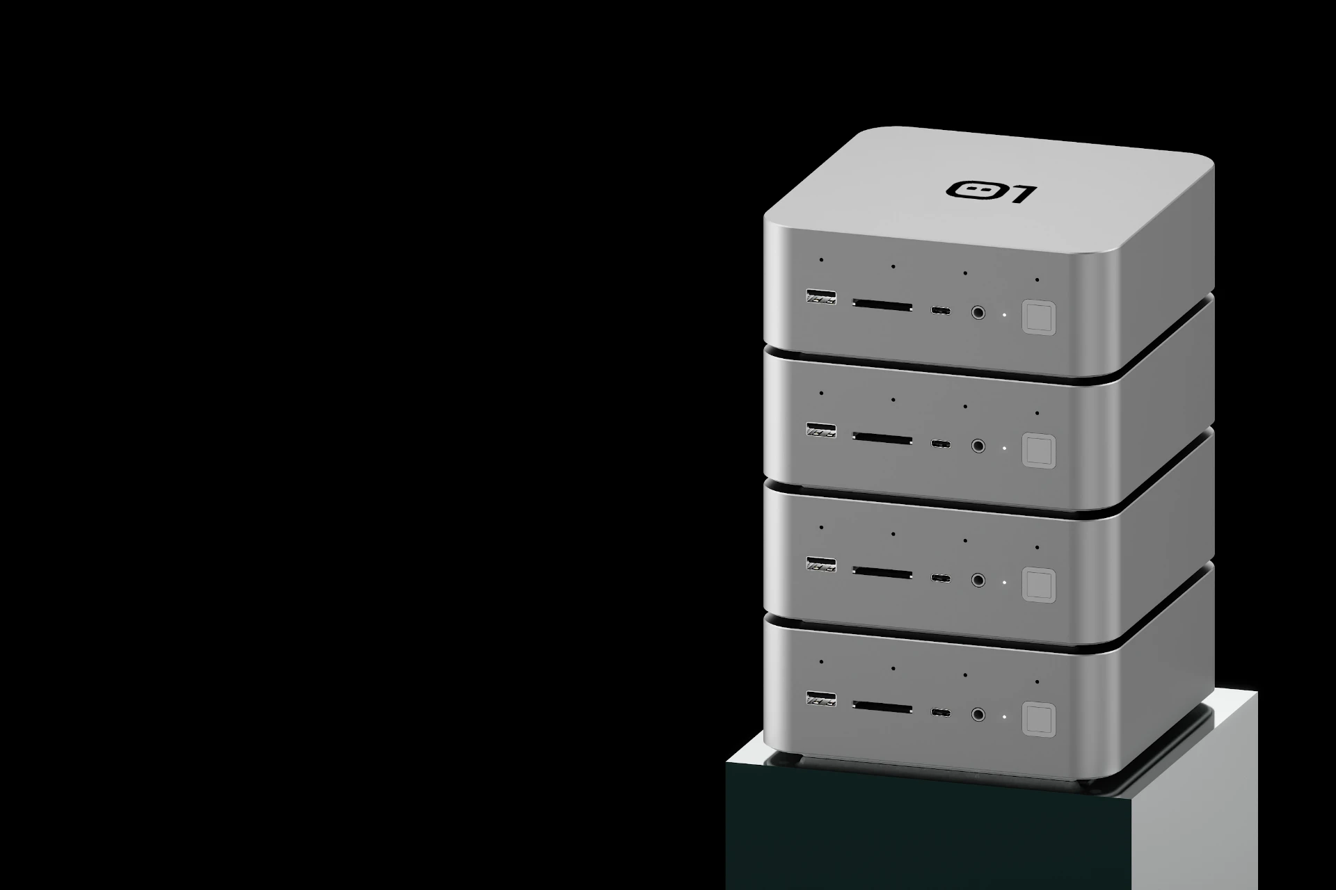 Four Own 1 units stacked into a single column