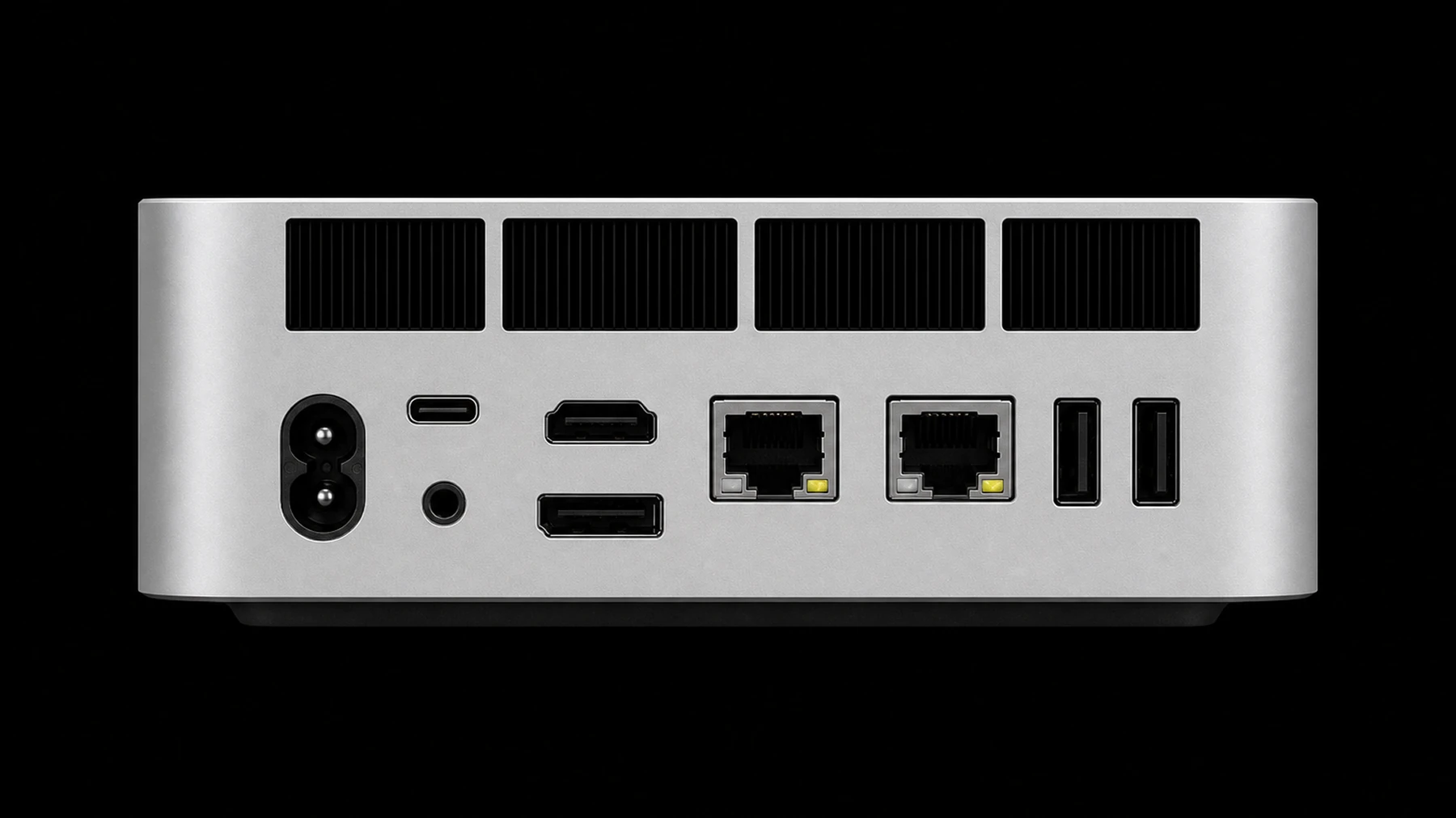 Own 1 rear face with its ports under four vents