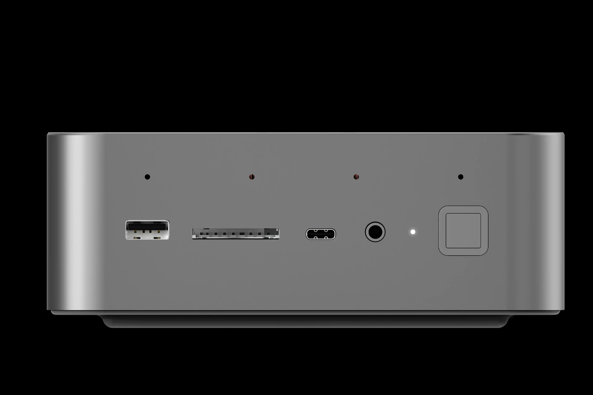 Own 1 front I/O in close-up